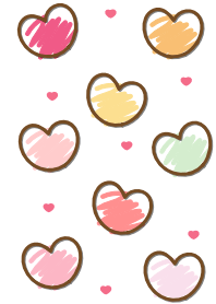 Sweet mini heart colorful version 21