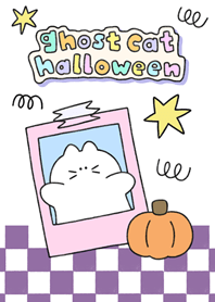 ghost cat halloween time! <color ver>