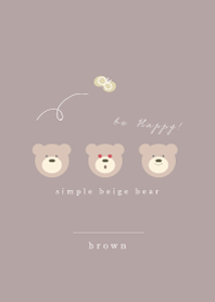 simple beige bear