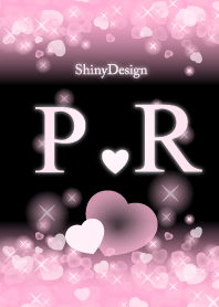 P&R イニシャル 運気UP!ピンクハート