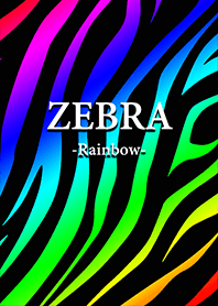 Rainbow zebra pattern theme