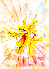 Great luck gold laughing dragon