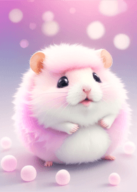 หนูแฮมสเตอร์สีขาวตัวน้อย