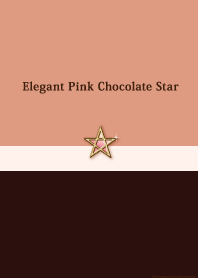 エレガント ピンク チョコレート スター