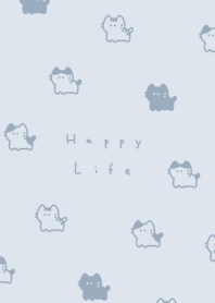 ちいさな猫 | 淡いブルーグレー