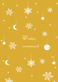 Gold Winter Ornament