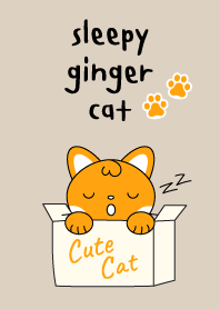 Theme : Sleepy Ginger Cat