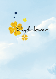 Blue : sky & lucky clover