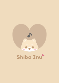 柴犬2音符[イエロー]