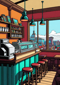 Cozy Coffee shop 9fF82C