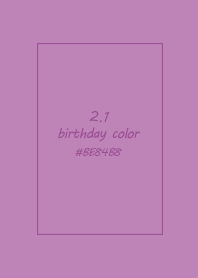 birthday color - February 1