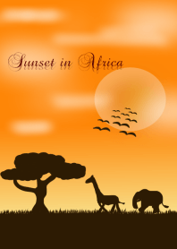 Sunset in Africa.