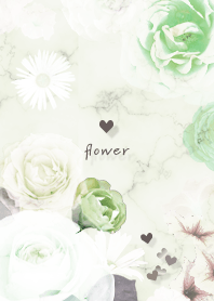 Marble and flower green109_2