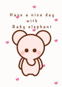 Pastel pink elephant 15