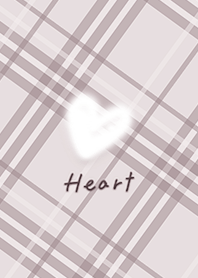 Fluffy heart and check violet02_2