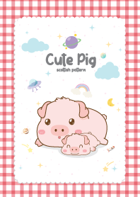 Pig Scottish Kawaii