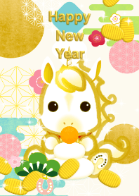 Happy New Year(2026, unicorn, horse)