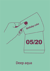 Birthday color May 20 simple