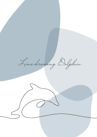 Line drawing Dolphin_01