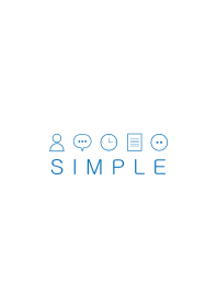 シンプル（ホワイト ブルー)V.122