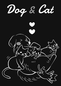 Animal 006L-2 (dog+cat/Black)