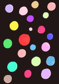 Black polka dot pattern