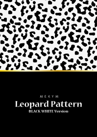Leopard Pattern-BLACK WHITE Version-