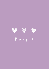 purple. loose heart.