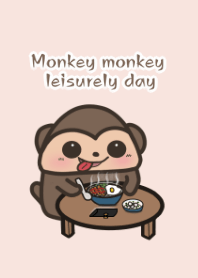 Monkey monkey's leisure life