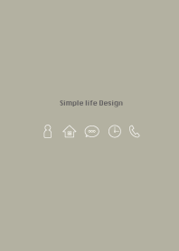 Simple life design -ash gray-