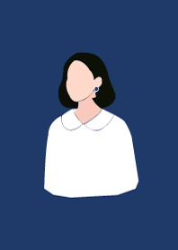 minimal girl : navy bule
