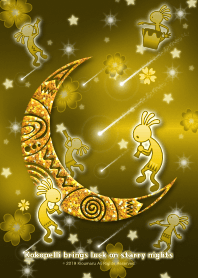 Kokopelli brings luck on starry nights4