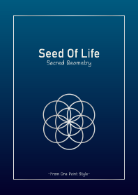 Seed of Life - Silver Blue