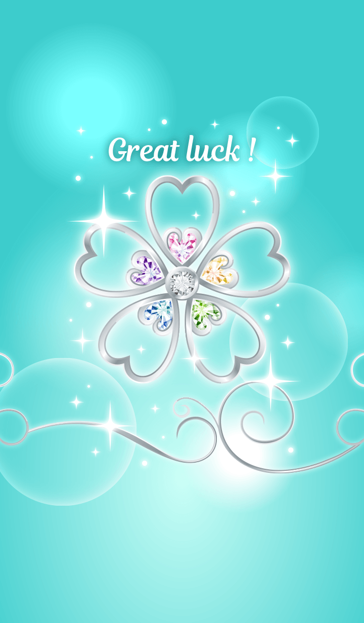 All luck UP! Lucky silver flowers