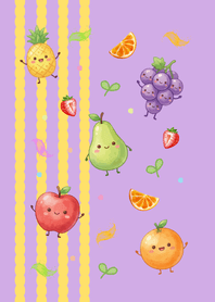 Happy Fruits Purple & Yellow