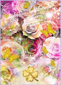 Rainbow Rose and butterfly*