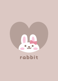 Rabbits3 Ribbon - brown