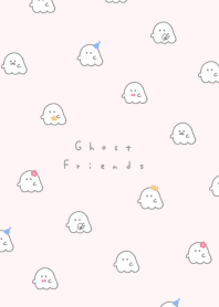Ghost Friend Pattern(line)/pink skin