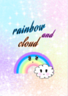 Rainbow and cloud pastel (cute)