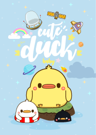 เป็ดตัวอ้วน กาแล็กซี่ สีท้องฟ้า