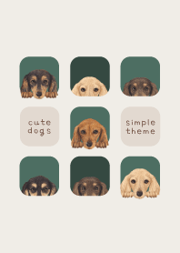 DOGS - dachshund L - FOREST GREEN