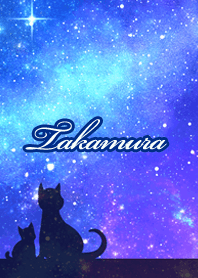 Takamura Milky way & cat silhouette