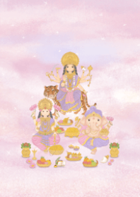 พระพิฆเนศ พะแม่อุมาเทวี พระแม่ลักษมี ม