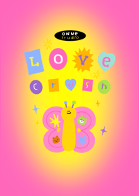 Neon Bear with Butterfly