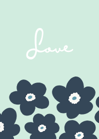 in bloom, flower na - mint cream