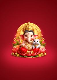 พระพิฆเนศและหนูมุสิกะประจำวันอาทิตย์