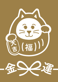 DARUMA CAT / GOLD ver.