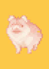 Pig Pixel Art Theme  Yellow 03