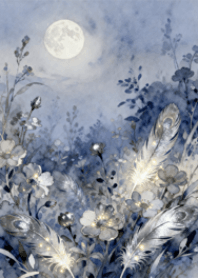 Moonlit Feather Garden