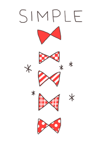 ゆるい手書きリボンのシンプル着せ替え